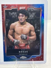 2025 Topps Chrome UFC Raul Rosas Jr Red & Blue Refractor 120