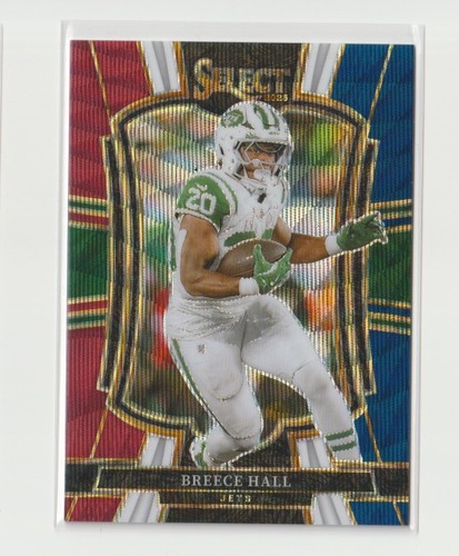 Breece Hall Tri-Color Prizm /299 2025 Panini Select - Premier Level  #175