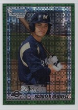 2010 Bowman Chrome Prospects Retail Green X-Fractor Scooter Gennett #BCP206 8we