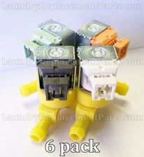 824069- 6 PACK 4 WAY WATER VALVE FOR GEN 6 WASCOMAT & ELECTROLUX WASHERS  240/60