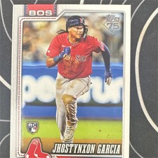 Topps 2026 Jhostynxon Garcia #316 Boston Red Sox MLB Baseball Rookie Card