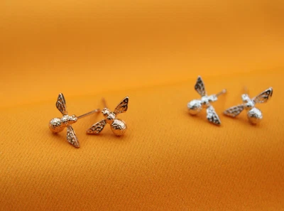 Boucles d'oreilles boucles d'oreilles abeille animal femmes filles miel... - Photo 1/4