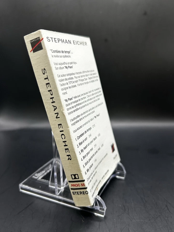 Stephan Eicher - "Combien de temps" + 5 tracks / Cassette/1990/Rare/promo/1990 - Image 4 of 4