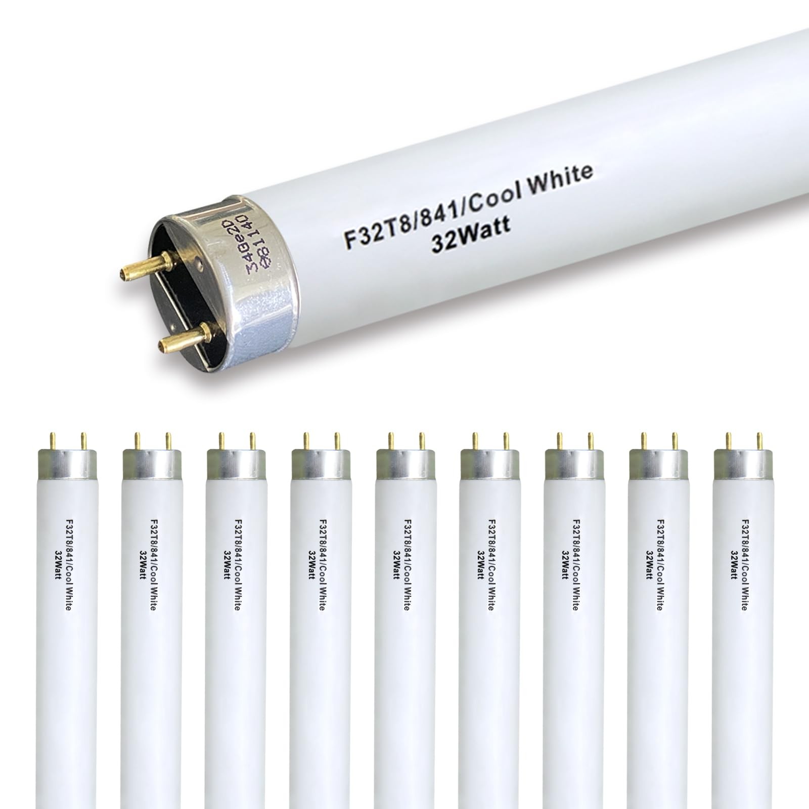F32T8/841 T8 32W 48inch Fluorescent Light Bulb,4100K Cool White,Compatible fo...