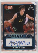 2021-22 Leaf Pro Set Power Base Platinum Spectrum Foil 11/99 Matt Mayer Auto 8d2