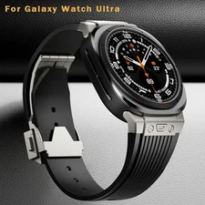 Stainless Steel+silicone Strap for Samsung Galaxy Watch Ultra 47mm  No Gaps Band