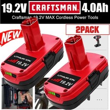 2pack 19.2v 4.0ah For Craftsman C3 Diehard Lithium Ion Xcp Battery 11375 11570