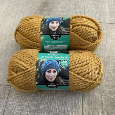 Loops and Threads Yarn Country Loom -Golden Rod NIP 47 yds 3.5 oz New Lot Of 2