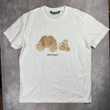Palm Angels Bear Classic T-Shirt White, Size Extra Large $158 retail