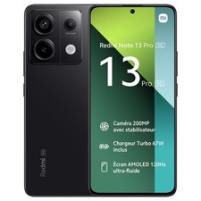 XIAOMI Redmi Note 13 Pro 5G 256 Go Noir Reconditionné Très bon état