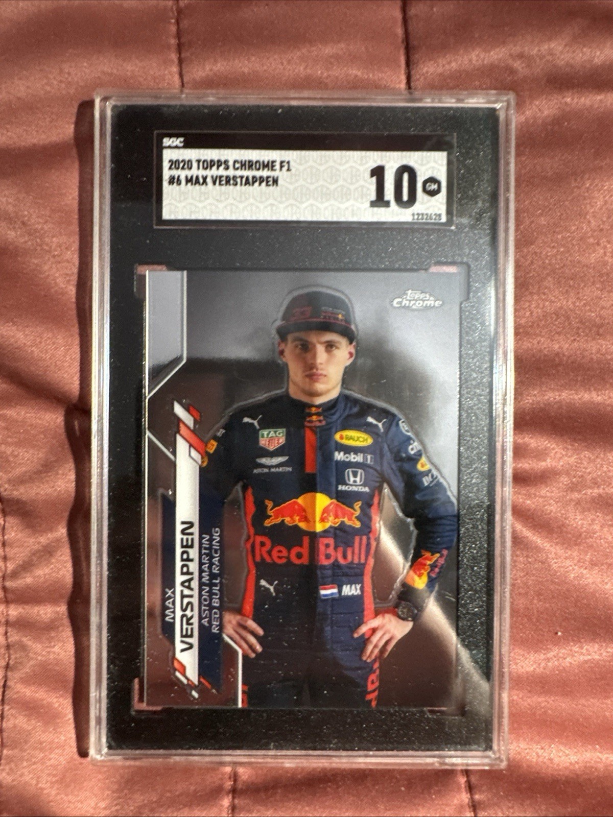 2020 Topps Chrome Formula 1 - F1 Racers Max Verstappen #6 (RC) SGC 10