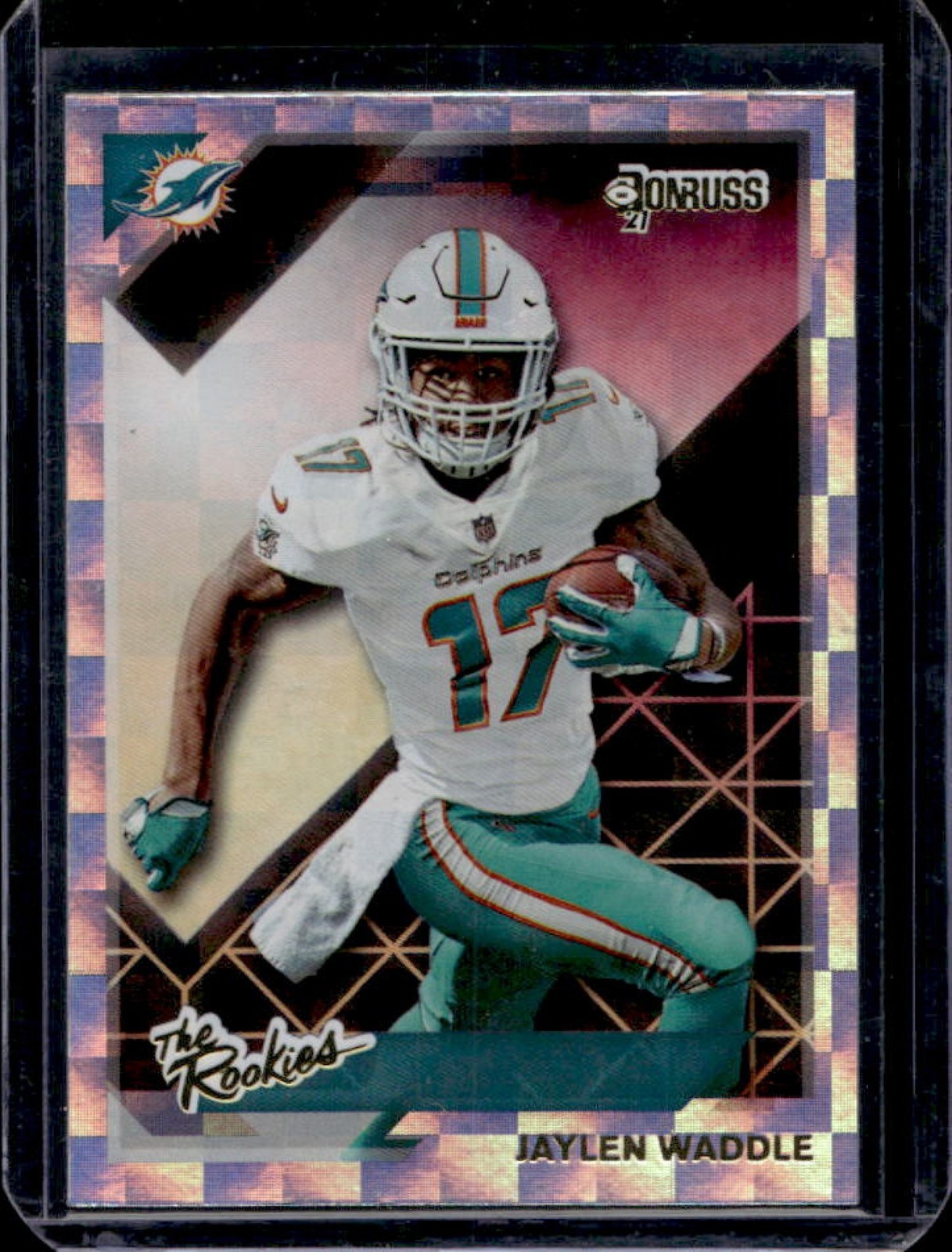 2021 Donruss Jaylen Waddle The Rookies Rookie RC #TR-JWA Dolphins