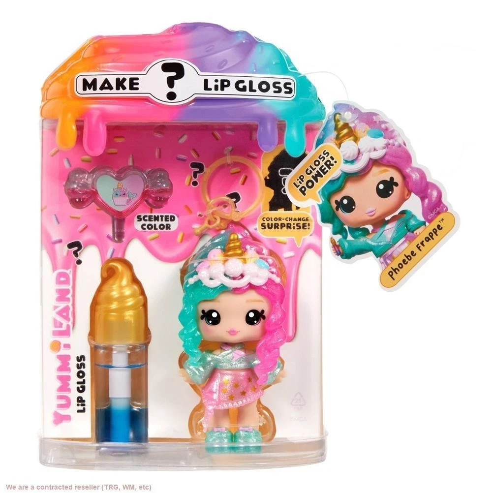 Yummiland Lip Gloss Doll: Mystery Color Change - Phoebe Frappe