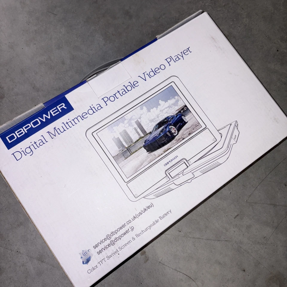 "Reproductor de video portátil multimedia digital DBPOWER NS-958 azul, pantalla giratoria de 9,5""" Foto 2 de 2