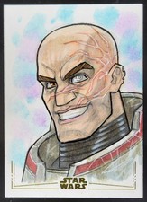 Marketplace image: 2025 Topps Chrome Star Wars WRECKER Sketch Card 1/1 Artist Auto DD5