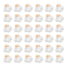 36pcs Yellow Keyboard Switches 5-Pin 50gf Linear Keyboard Switch Replacement