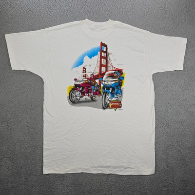 #ad #ad Vintage Tour America Motorcycle Honda T Shirt Mens Size XL Single Stitch USA 90s $16.99