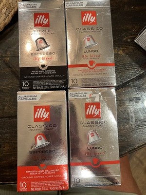 4 Pack  Illy Classico & Forte & Lungo Espresso Coffee