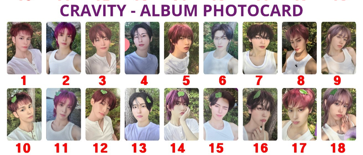 CRAVITY - Dare to Crave : Epilogue Album Official PHOTOCARD KPOP
