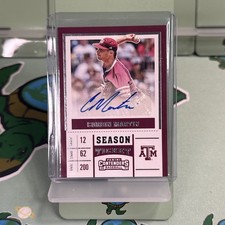 2017 Panini Elite Extra Edition College Tickets Corbin Martin #CT-CM Auto