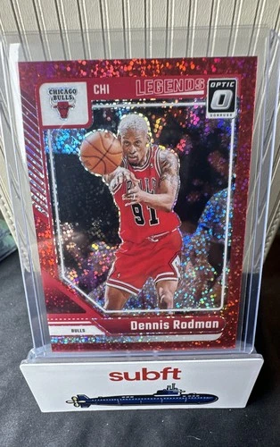 2024-25 Panini Donruss Optic - Legends Dennis Rodman #241 Red Sparkle Prizm SSP