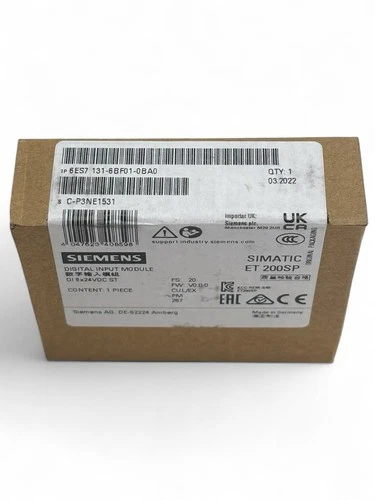 New Siemens 6ES7131-6BF01-0BA0 6ES71316BF010BA0 ET 200SP Digital input module - Picture 13 of 21