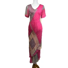 Phool patchwork maxi dress, Bohemian, global traveler, artsy, eclectic, unique