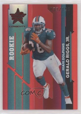 2006 Leaf Rookies & Stars Longevity Rookie Ruby /199 Gerald Riggs Jr #153 RC 0q3