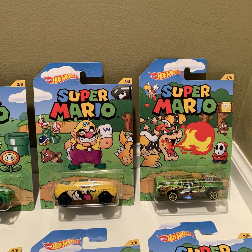 Hot Wheels Super Mario Complete Set 1-8 2016 Mattel Nintendo - Image 3 of 4