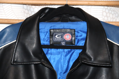 G-III Sports New York NY GIANTS Faux Leather Bomber JACKET, Mens XL, NEW w/o Tag - Picture 4 of 7