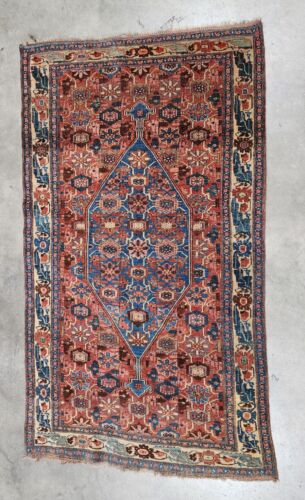 ESTATE ANTIQUE RUG -GORGEOUS RUG HANDMADE  HAND KNOTTED RUGS 92x53 LOT 1 Of 9 - Photo 1/15