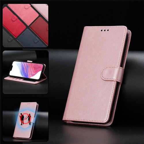 For Motorola Moto G85 G55 G84 G54 G34 Edge50 Leather RFID Wallet Case Flip Cover - Picture 20 of 85
