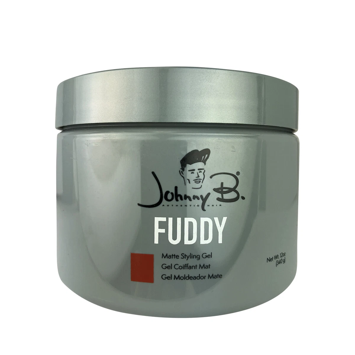 Johnny B Fuddy Matte Styling Hair Gel 12 oz. Jar