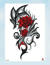 wrist bracelet tattoos retro rose 8.25" temporary arm tattoo