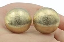 Fabulous Brushed Gold Tone Textured Large Sta...