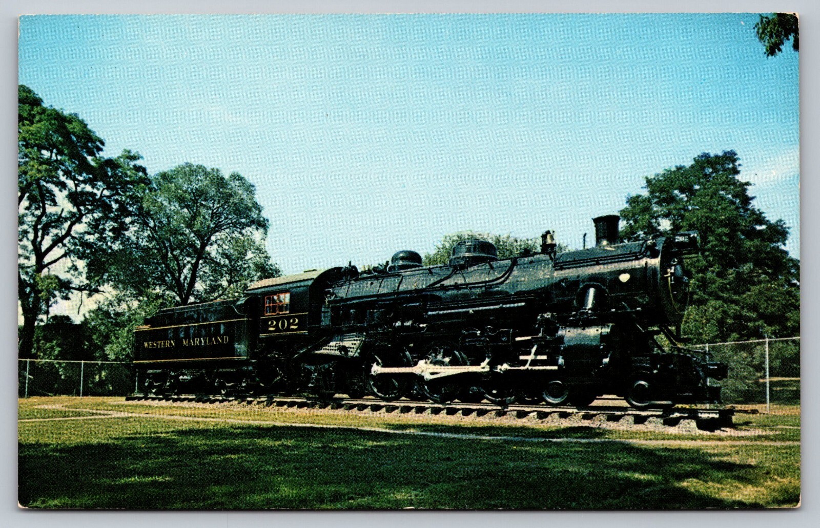 Hagerstown MD City Park Western Maryland Steam Engine Baldwin K2