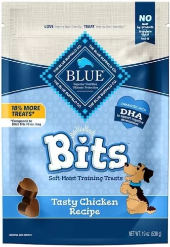 Blue Buffalo BLUE Bits Natural Soft-Moist Training Dog Treats, Chicken Recipe 19