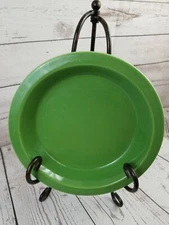 Green Ceramic Deep Dish 9" Pie Plate with Edge Made in China-Unbranded Super!