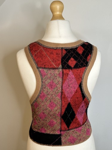 Free People Sweater Vest Size S Multicolor Cotton Blend - 第 5/7 張圖片
