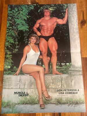 LISA COMEAUX & DON PETERSON bodybuilding muscle fitness POSTER