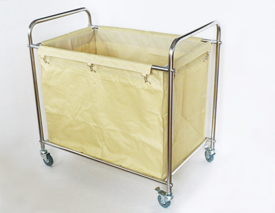 laundry hotel cart bag commercial hamper casters canvas clothes trolley removable rolling sorter frame steel industrial movable tool