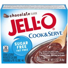 Jell-O Pudding and Pie Filling Chocolate Sugar Free - 1.3 Oz - Pack of 6