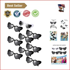 Elegant Heart-Shaped Sunglasses for Women - Set of 9 Bachelorette Gift Favors