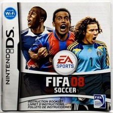  Manual Only FIFA 08 - Nintendo DS Original Instruction Booklet Game Cartridge