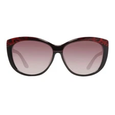 Just Cavalli JC514S 05B Black Red Print Round Cat Eye Sunglasses Frame 60-13-135