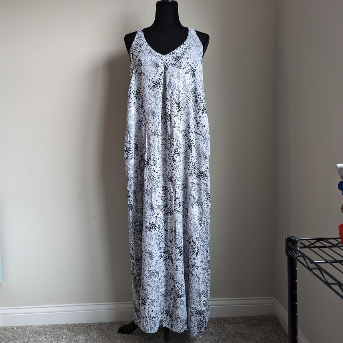 Racerback Light Weight Grey Maxi Dress | eBay Racerback Light Weight Grey Maxi Dress | eBay