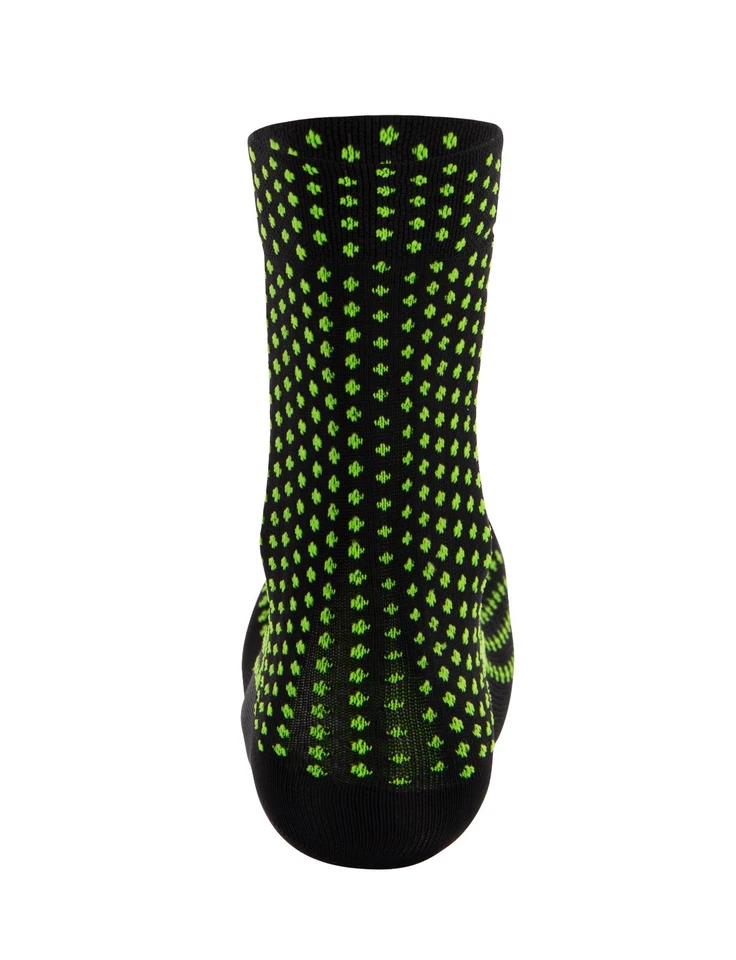 Sfera Medium Profile Socks - Black/Green by Santini - Image 2 of 2