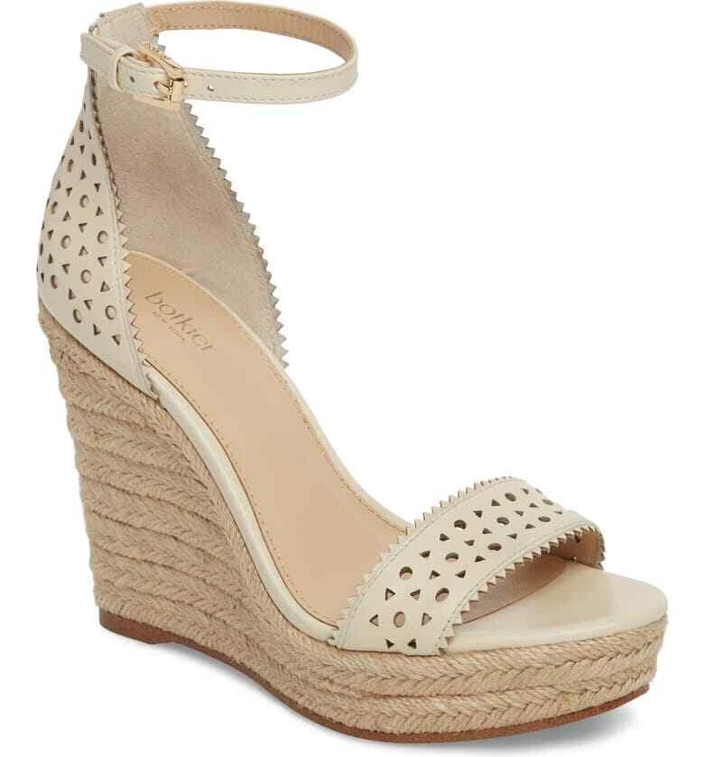 BOTKIER Jamie Cream Espadrille Wedge Sandals 138 MSRP Size 10 eBay