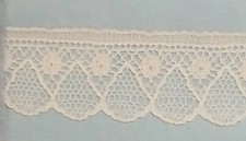 Antique French Lace Vintage 90 Cotton 10 Nylon Trim 12 yard New Made in France