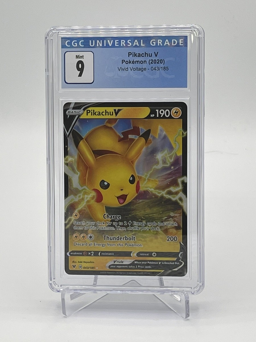 2020 Pokemon Sword & Shield Vivid Voltage 43 Pikachu V CGC 9 | eBay